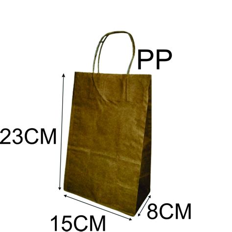 SACOLAS PAPEL KRAFT TAMANHOS PP P M G E GG PCT C 100 Shopee Brasil