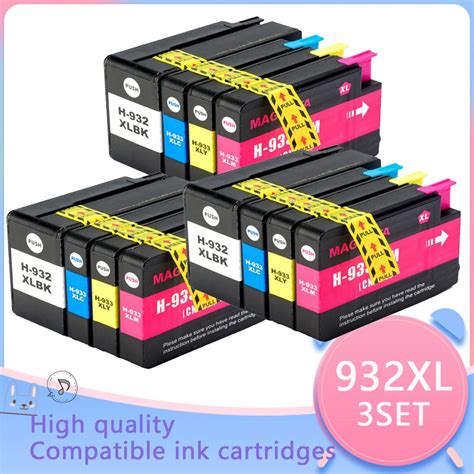 Compatible For Hp 932 933 932xl 933xl Ink Cartridge For Hp Officejet