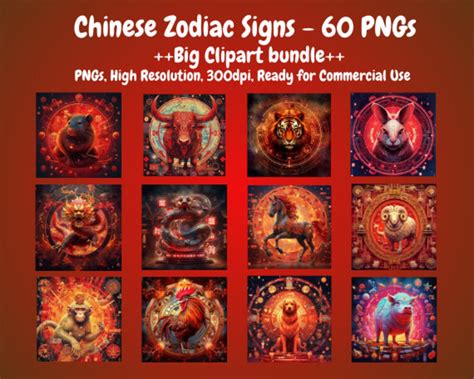 Celestial Chinese Zodiac Png Images Chinese New Year Cliparts Png