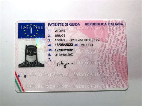 Italy Fake Driving License – Patente di Guida – FakeIDEurope