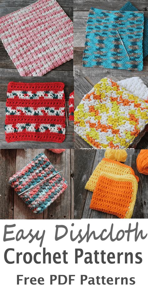 15 Easy Crochet Dishcloth Free Patterns For Beginners A More Crafty Life