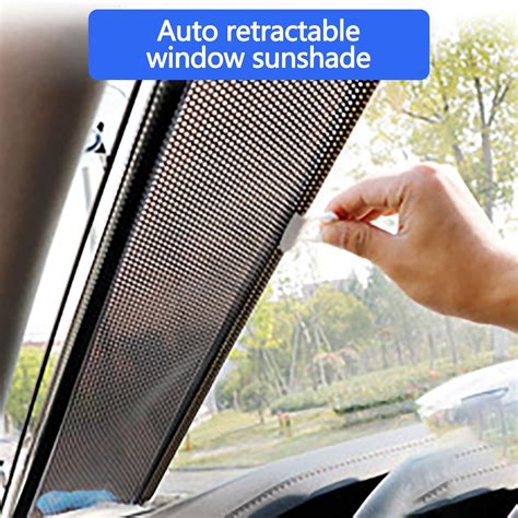 Maxiaoxia Blackout Blind Shade With Suction Cups Car Roller Shades