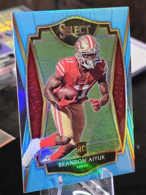 2020 Select Light Blue Brandon Aiyuk 84 99 Rookie SP Premier Level RC