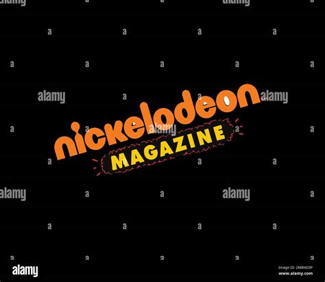 Nickelodeon Magazine, Rotated Logo, Black Background Stock Photo - Alamy