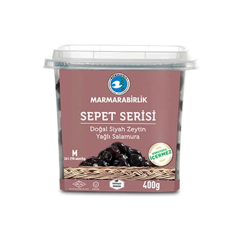 Marmarabirlik Sepet Serisi Ya L Salamura Siyah Zeytin