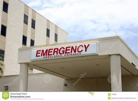 Hospital Emergency Entrance Stock Photo Image Of Accident Patient