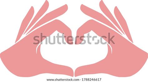 Hand Heart Vector Art Illustration Stock Vector Royalty Free