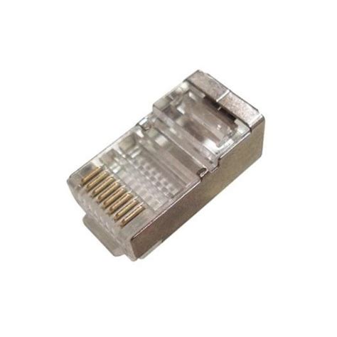 Plug Conector Rj45 Macho Cat 5 8 Vias Blindado Cy 7014 KaBuM