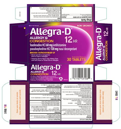 Allegra D Allergy And Congestion 12 Hr