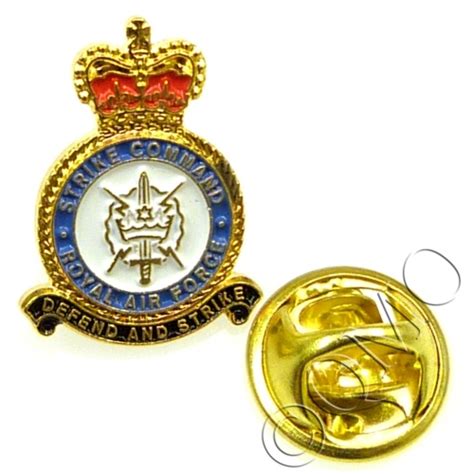 Raf Royal Air Force Strike Command Lapel Pin Badge Metal Enamel