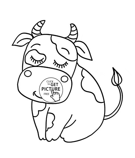 printable coloring pages of cows 2
