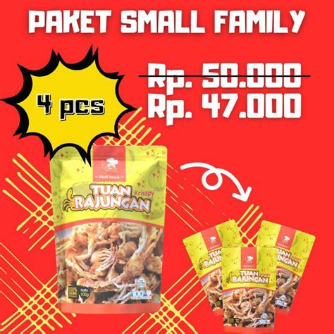 Jual Paket Terlaris Snack Baby Crab Moil Snack Tuan Rajungan Cemilan