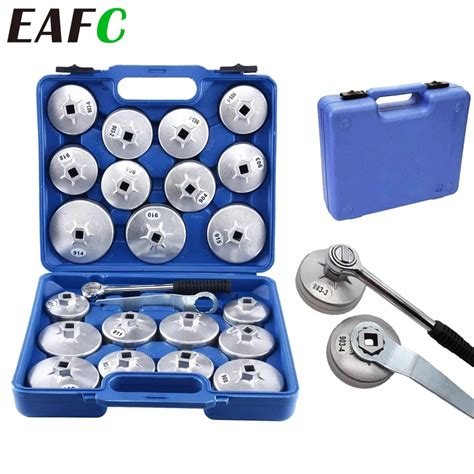 EAFC 23 Pcs Set Car Oil Filter Cap Removal Wrench Socket Set 1 2 12 5mm