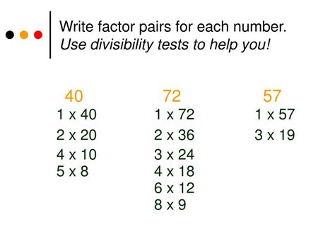 How To Do Factor Pairs