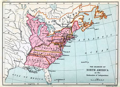 The 13 Colonies Map Original States And Facts History