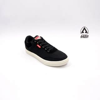 Jual Aerostreet Brave Low Hitam Natural Sepatu Sneakers Casual