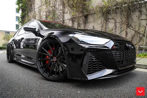 Audi Rs Rebaixado Preto Rodas Vossen Only Cars