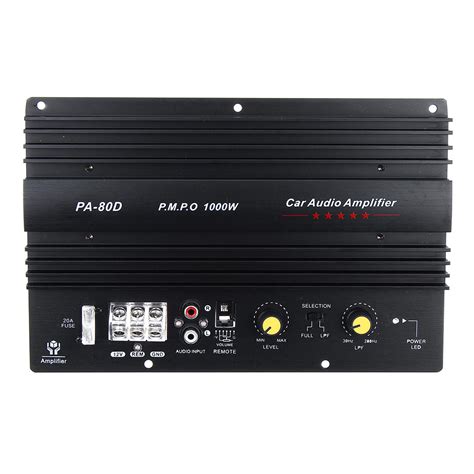 PA 80D Amplifier 12V 1000W Car Audio High Power Mono Amplifier