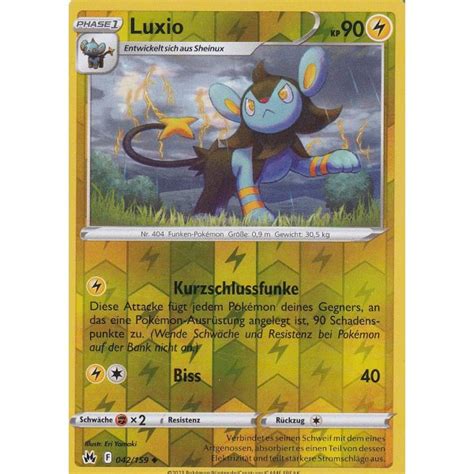 Luxio Reverse Holo Zenit Der K Nige Pokemon Karte Kaufen