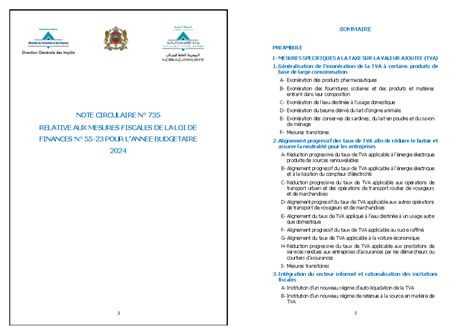 Note Note Circulaire Note Circulaire N Relative Aux Mesures