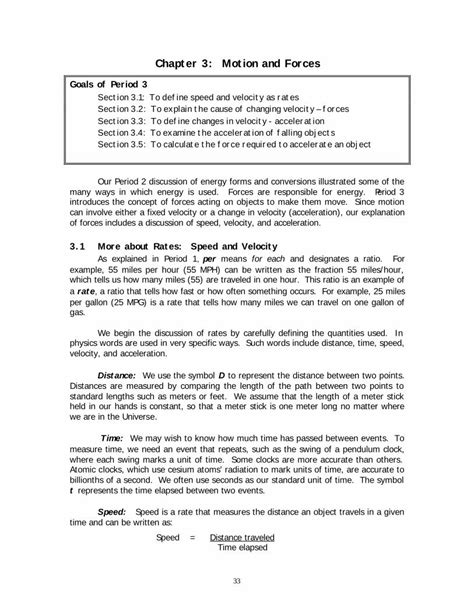 Pdf Chapter 3 Motion And Forces Physics · Pdf Filechapter 3 Motion And Forces 32