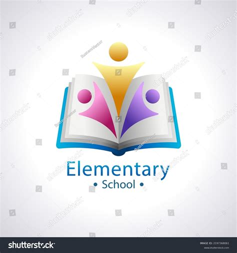 Gradient Elementary School Logo Vector Illustration Stock Vector ...