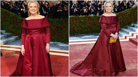 Hillary Clinton Pays Tribute To Historic Women In Custom Made Gown At