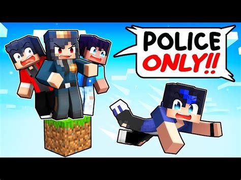 One Police Aphmau On An All Boys One Block In Minecraft Parody Story