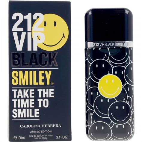 212 Vip Black Smiley Carolina Herrera Eau De Parfum 100ml