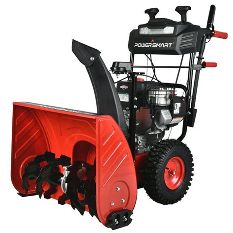 Powersmart 24 In Two Stage Electric Start Gas Snow Blower With Brigg Stratton Engine Pssam24bs