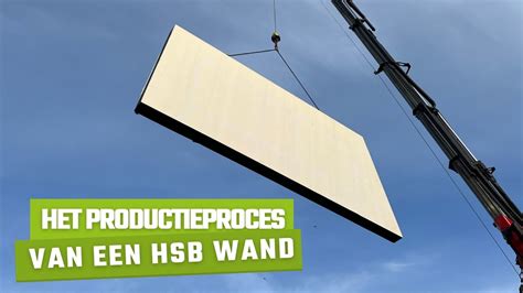 Het Productieproces Van Een Hsb Wand Prefabmaat Youtube