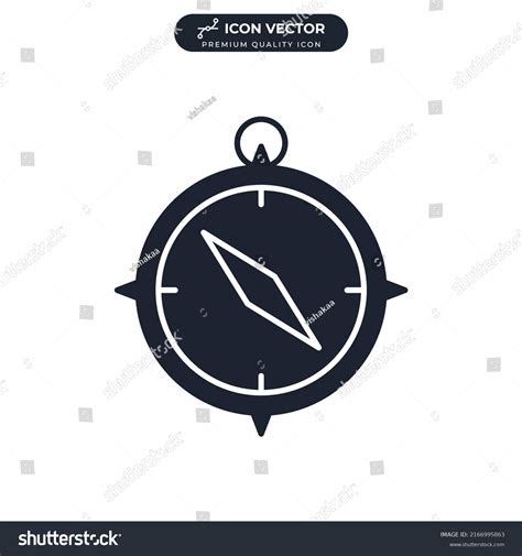 Compass Icon Symbol Template Graphic Web Stock Vector Royalty Free 2166995863 Shutterstock