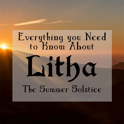 litha        summer solstice