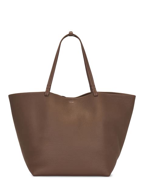 The Row Xl Park Tote Bag In Dark Olive Pld Fwrd