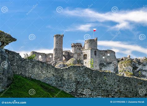 Castle From Th Century In Bobolice Poland Stock Photo Cartoondealer