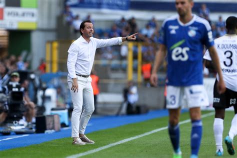 RC Strasbourg Julien Stéphan Rentrer à la pause avec un but d