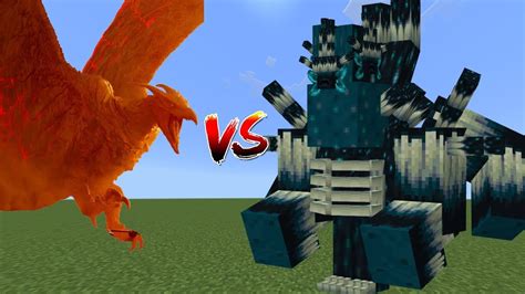 Rodan Vs King Titan Warden Minecraft Mob Battle Titan Battle