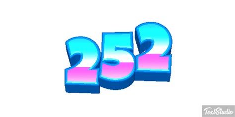 252 Number Animated  Logo Designs