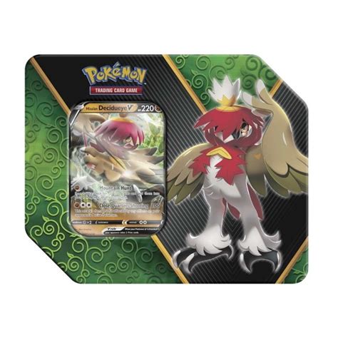 Pokémon TCG Divergent Powers Tin Hisuian Decidueye V Pokémon