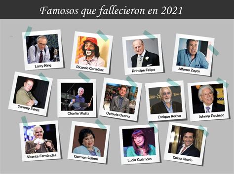 Famosos Que Fallecieron Este 2021