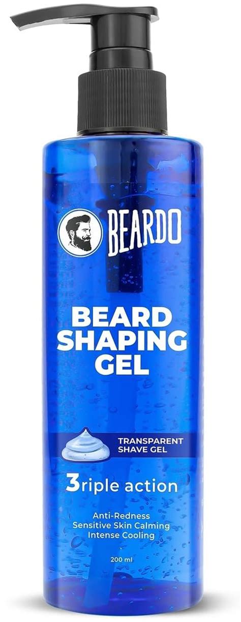 Beardo Beard Shaping Gel 200ml 3riple Action Transparent Shaving Gel