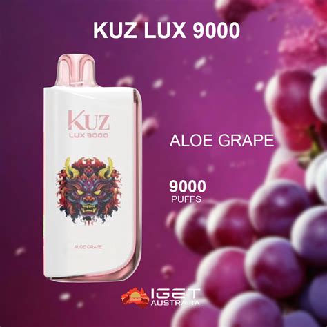 kuz lux aloe grape  puffs iget australia
