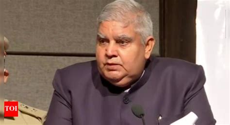 democracy   disruption  vice president jagdeep dhankhar