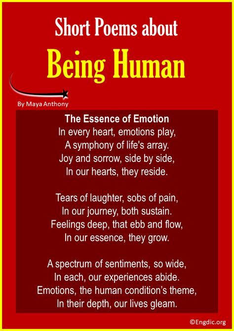 10 Best Short Poems About Being Human Engdic