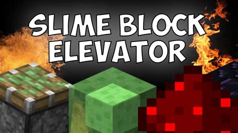 Dansk Tutorial Minecraft Slimeblock Elevator Youtube