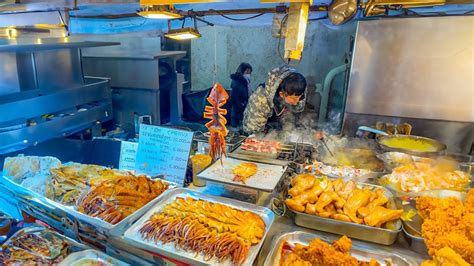 Delicious Street Food Night Market Myeong Dong 🌮seoulsouth Korea