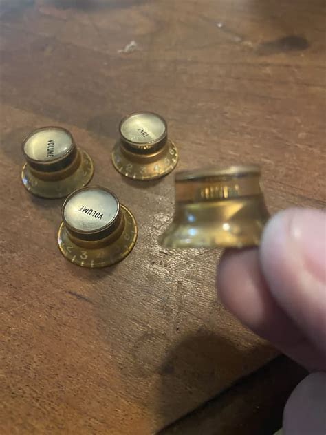 Gibson Reflector Knobs Early 60’s Gold Reverb