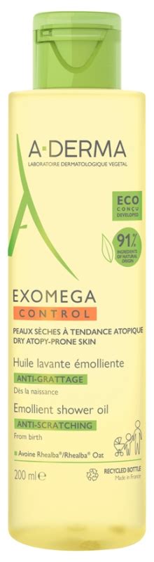 A DERMA Exomega Control Aceite Limpiador Emoliente Anti Rascado 200 Ml