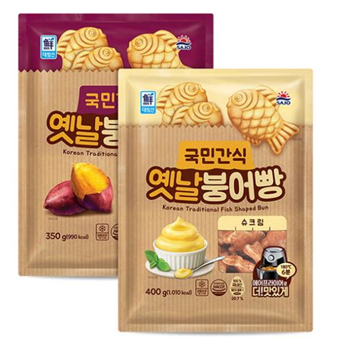 사조대림 대림선 국민간식 옛날 붕어빵 고구마 350g슈크림 400g 6개 에누리 가격비교