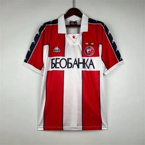 Retro 1995-97 Red Star Belgrade Soccer Jersey Home - Soccer Jersey Yupoo